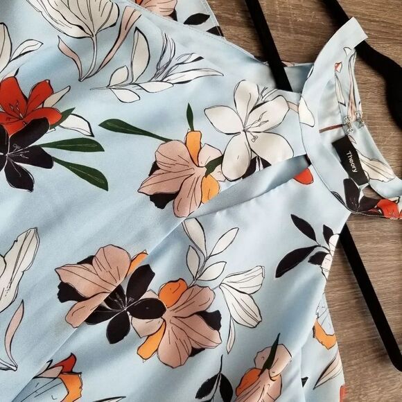 [NWOT]Theory floral print dress 10 size - Picture 7 of 8